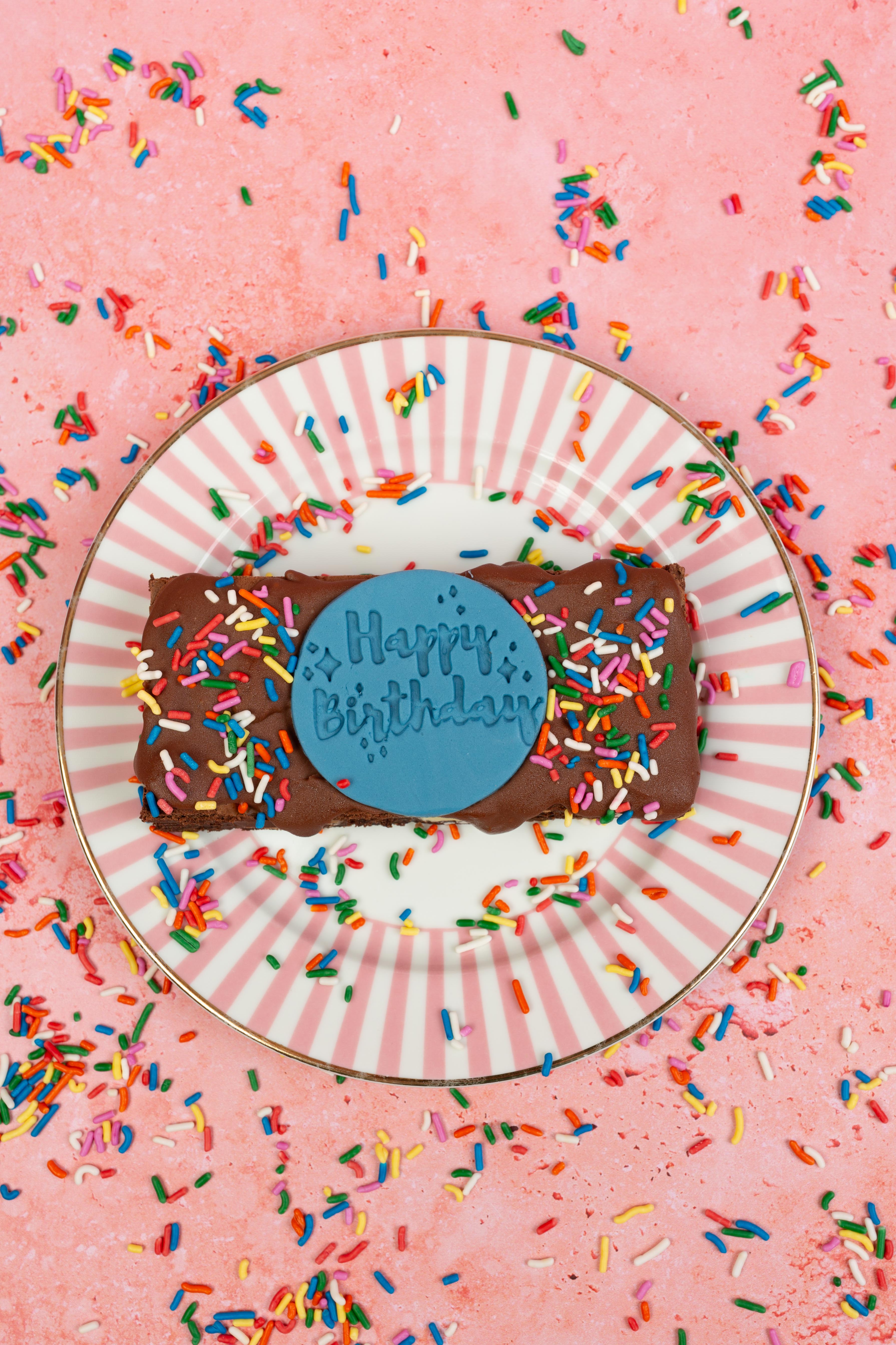Personalised Message Brownie Slab