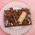 Loaded Kinder Brownie Slab