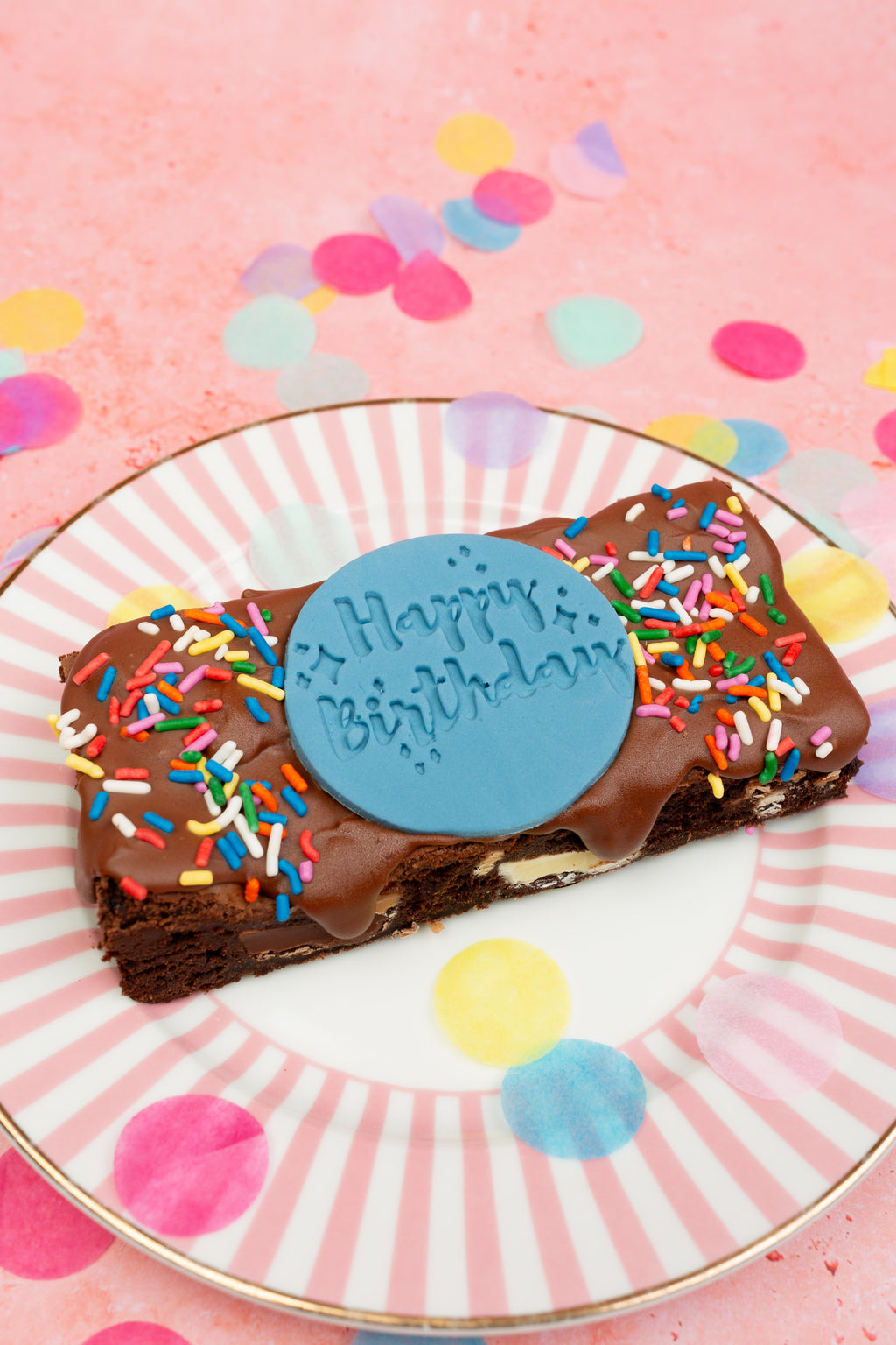 Personalised Message Brownie Slab