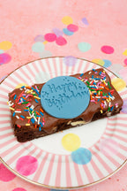 Personalised Message Brownie Slab