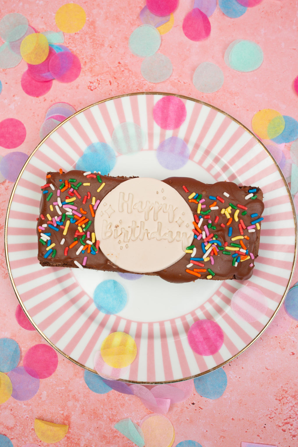 Personalised Message Brownie Slab